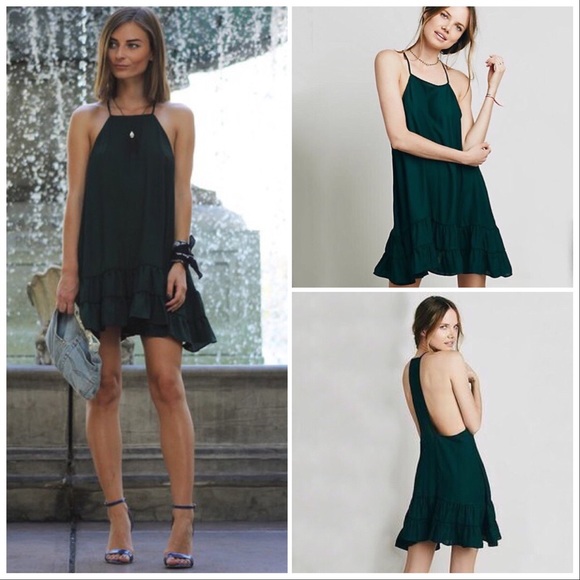 Free People Dresses & Skirts - Free People Raven Ruffled Hem Racerback Slip Dress